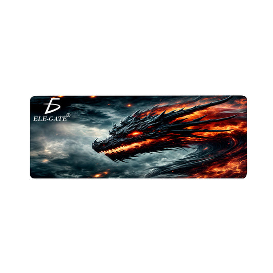 Mouse pad gamer con estampado de dragón