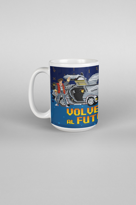 Taza 11oz Volver al Futuro Pixel Art