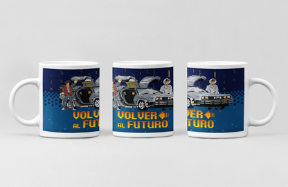 Taza 11oz Volver al Futuro Pixel Art